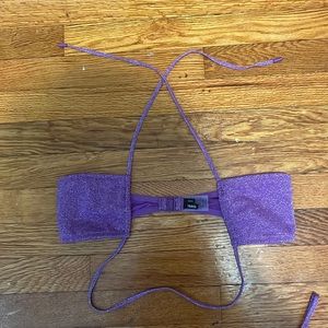 Triangl purple sparkles bathing suit